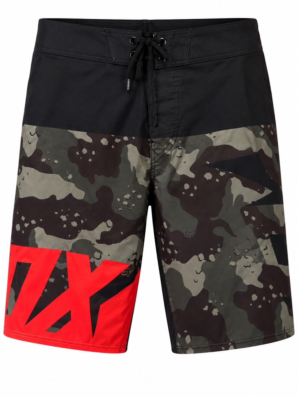 NWT FOX Racing Shiv Camo Boardshorts Men's 32 Flo Orange Black 21" Surf Shorts